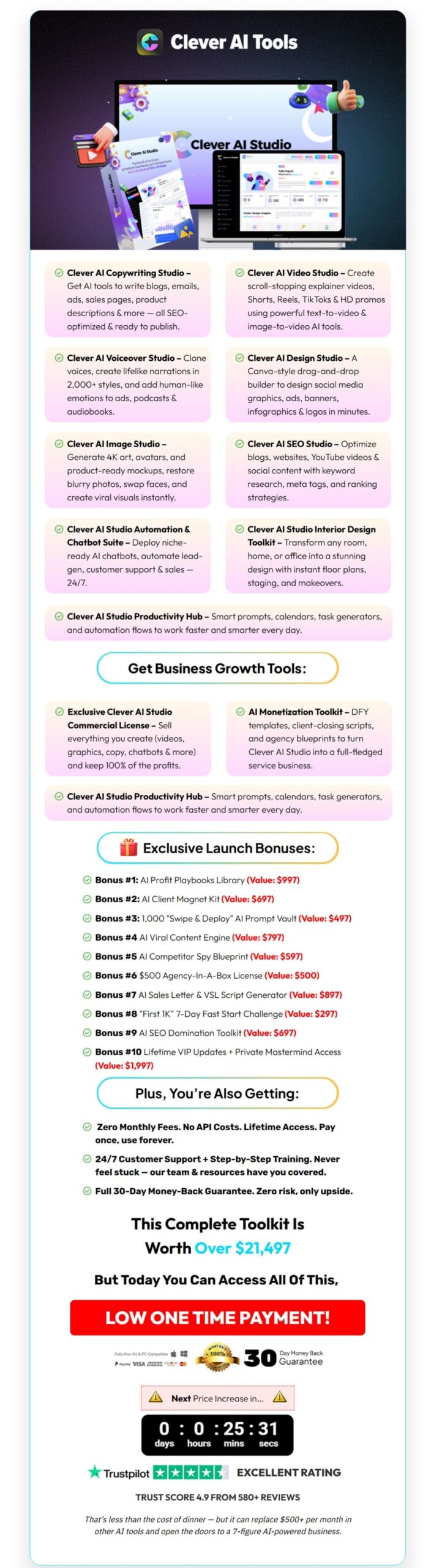 Clever-AI-Studio-price